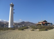 Leuchtturm am Strand von Jandia